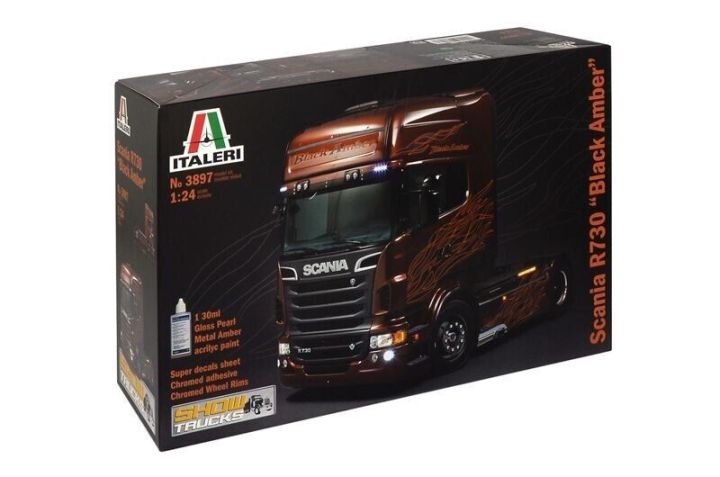 Scania R730 Truck Black Amber 2-Assi 2011