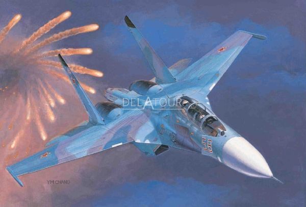 Russian SU-27UB Flancker C Fighter