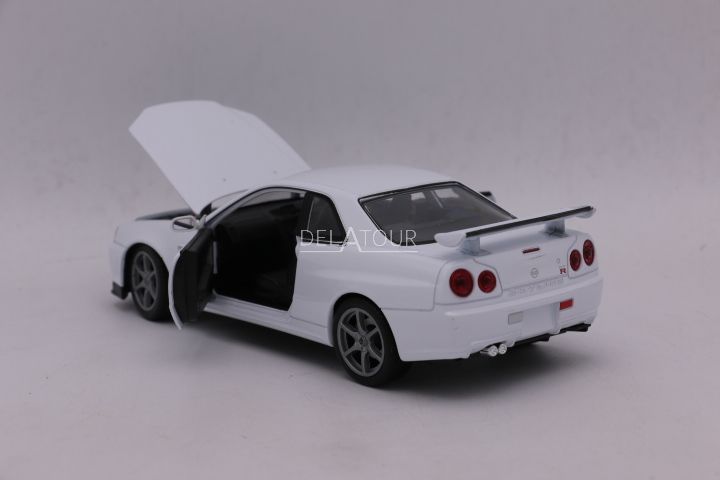 Nissan Skyline GT-R R34 White 24108W Welly Nex