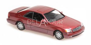 Mercedes-Benz 600 SEC Coupe 1992 Red Metallic