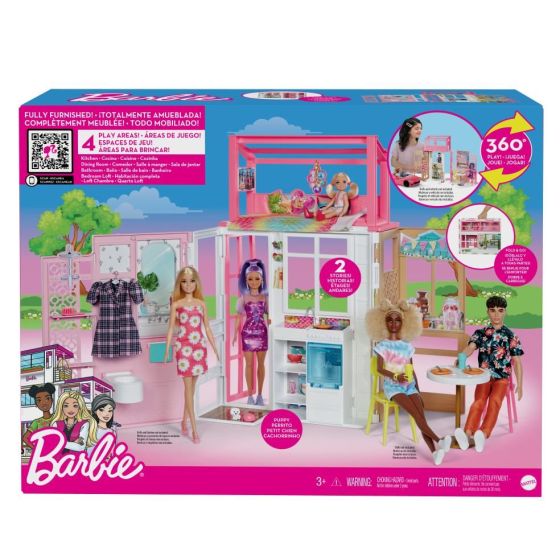 Barbie Huis met 2 Verdiepingen Mattel